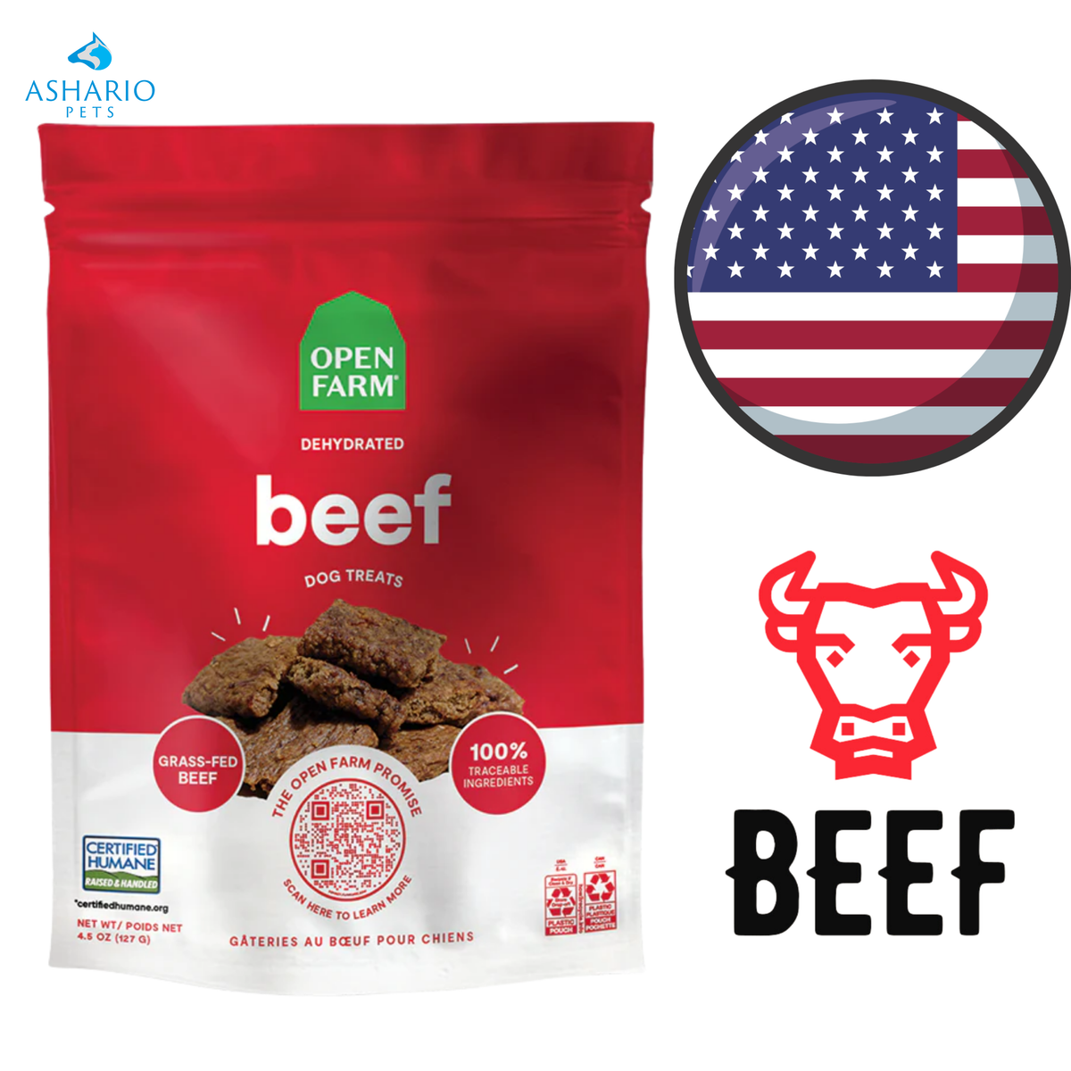 Open Farm - Beef Dehydrated Dog Treats