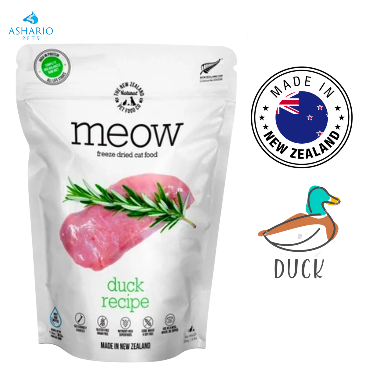 NZPF Meow - Duck Freeze Dried Cat Treats
