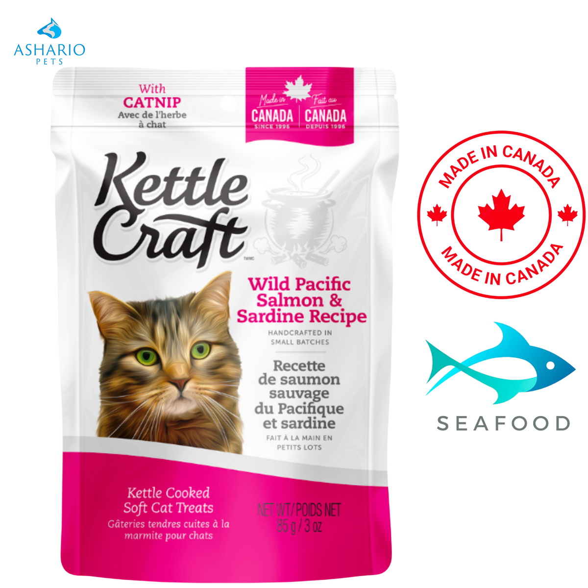 Kettle Craft - Wild Pacific Salmon And Sardine Cat Treats