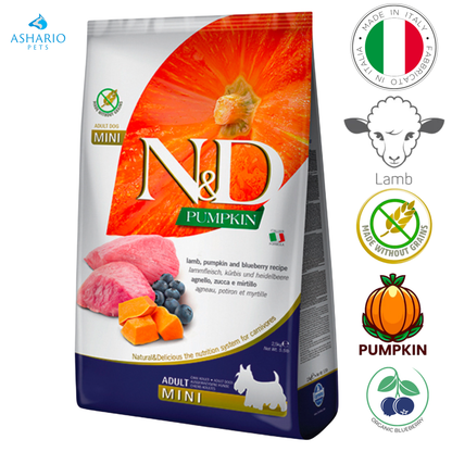 Farmina - Pumpkin Lamb & Blueberry Adult Mini Dry Dog Food