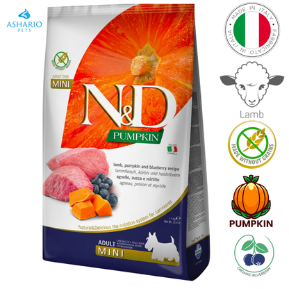 Farmina - Pumpkin Lamb & Blueberry Adult Mini Dry Dog Food