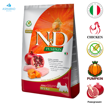 Farmina - Pumpkin Chicken & Pomegranate Adult Mini Dry Dog Food