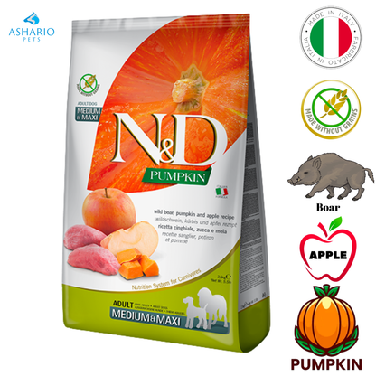 Farmina - Pumpkin Boar & Apple Medium & Maxi Dry Dog Food