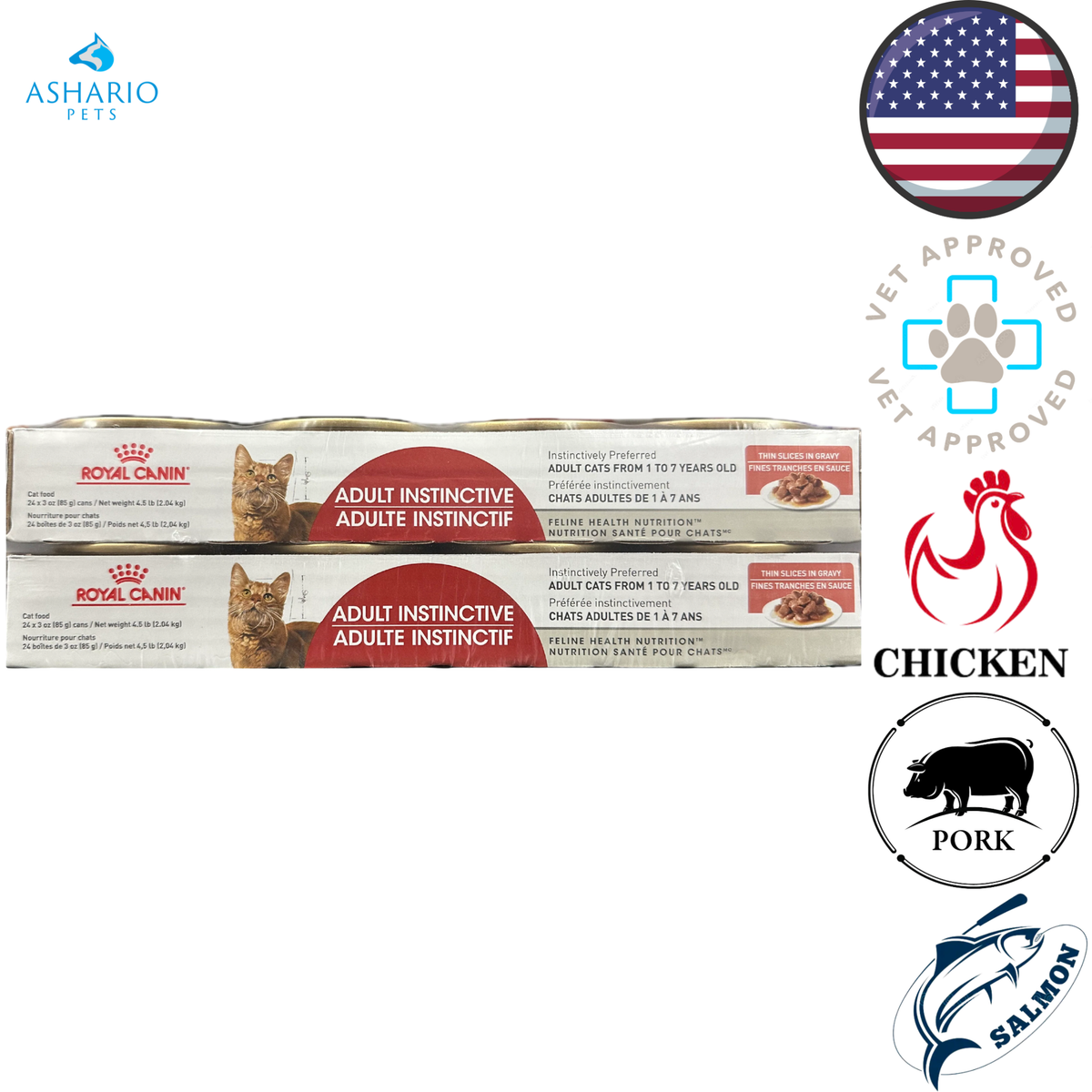 Royal Canin - Adult Instinctive Thin Slices In Gravy Adult Canned Cat Food