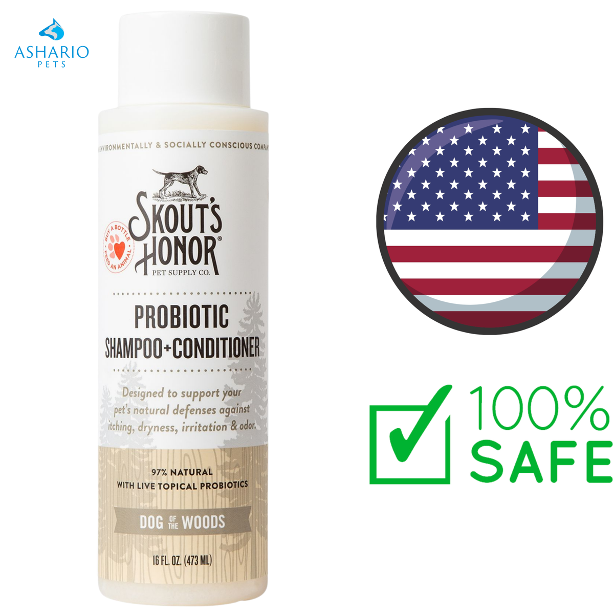 Skout's Honour - Dog Of The Woods Probiotic Dog Shampoo + Conditioner