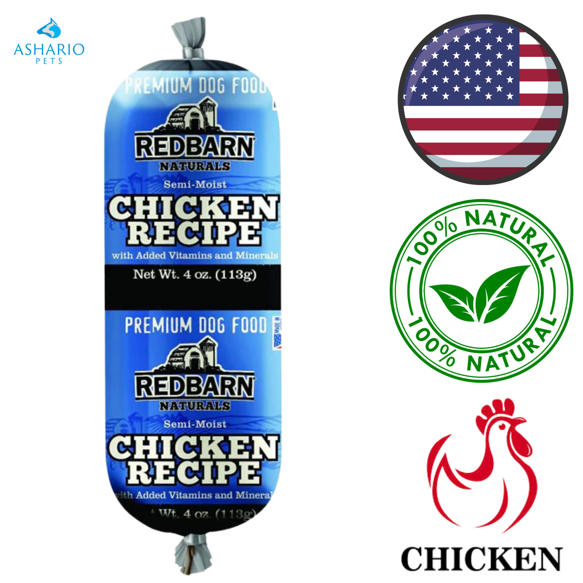 RedBarn - Chicken Roll Dog Food
