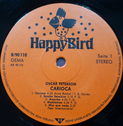 Oscar Peterson – Carioca – Premier pressage allemand