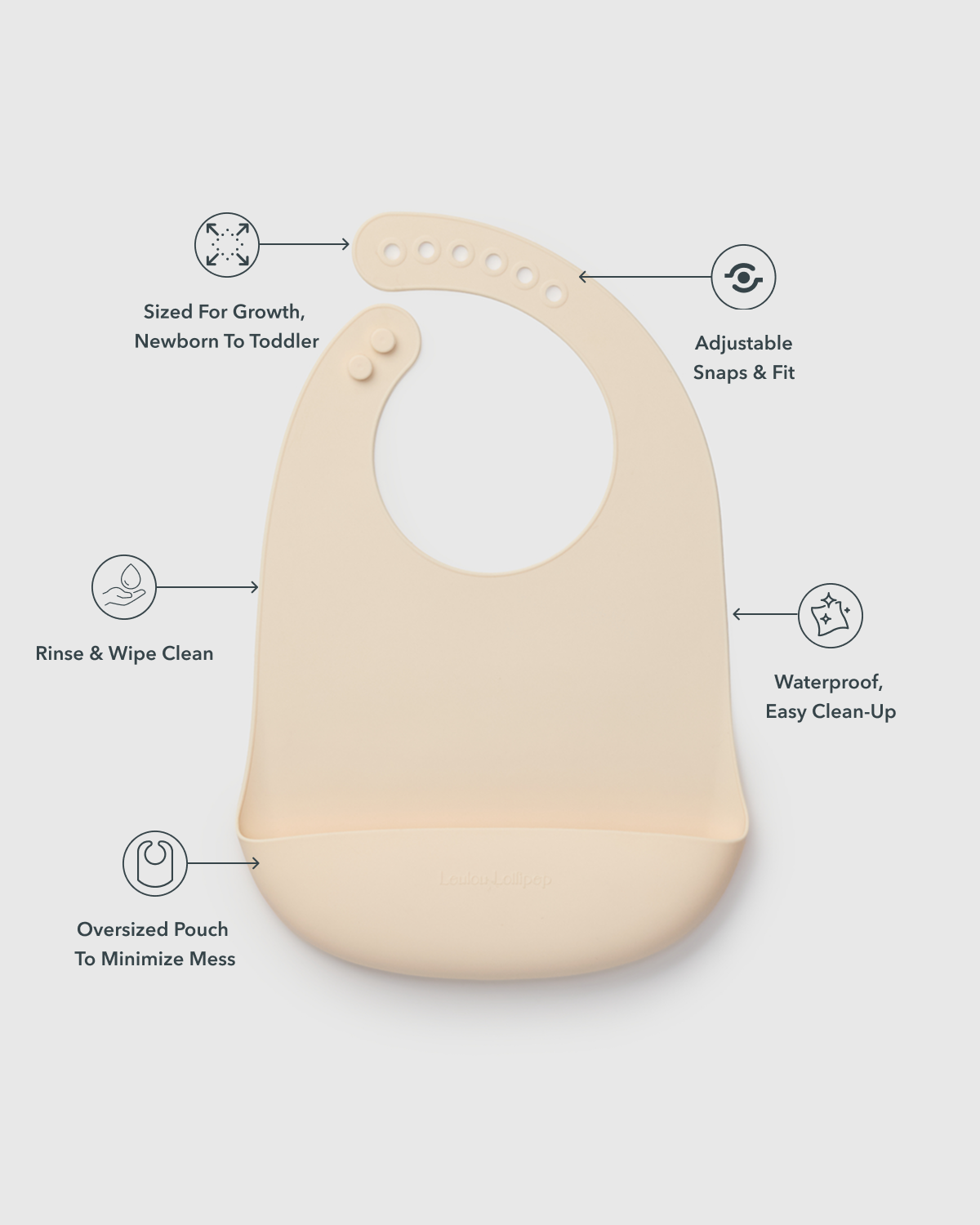 Silicone Bib - Coconut Milk