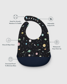 Silicone Bib Printed - Planets