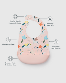 Silicone Bib Printed - Unicorn Ballet