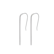 Boucles d'oreilles pendantes goutte d'argent