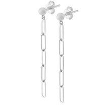 Boucles d'oreilles trombone en argent