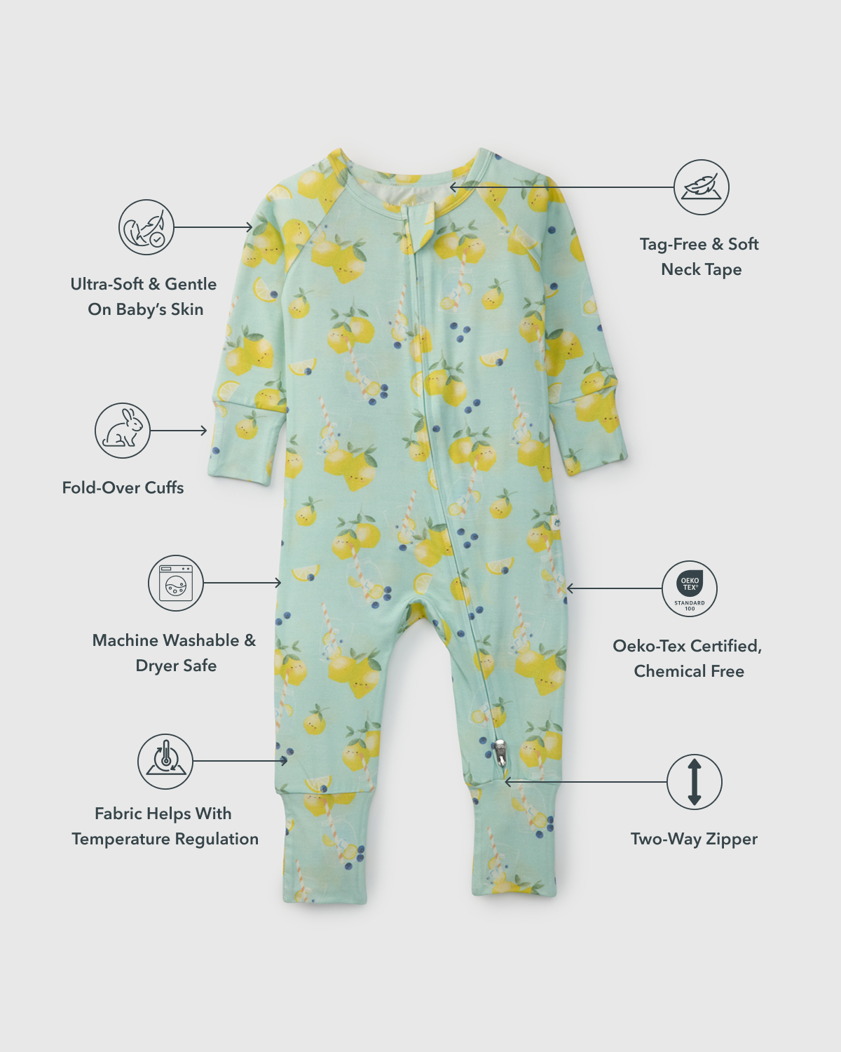Baby Sleeper TENCEL™ - Lemon Squeezy