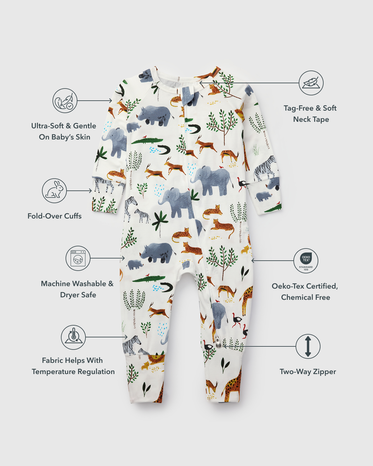Baby Sleeper TENCEL™ - Safari Jungle