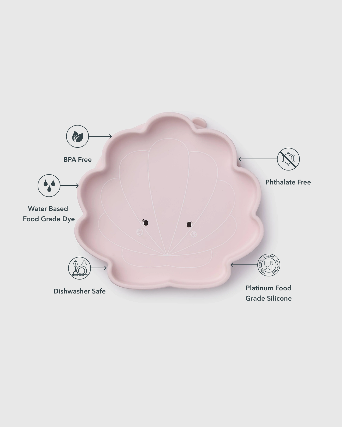 Snack Plate - Skylar Shell