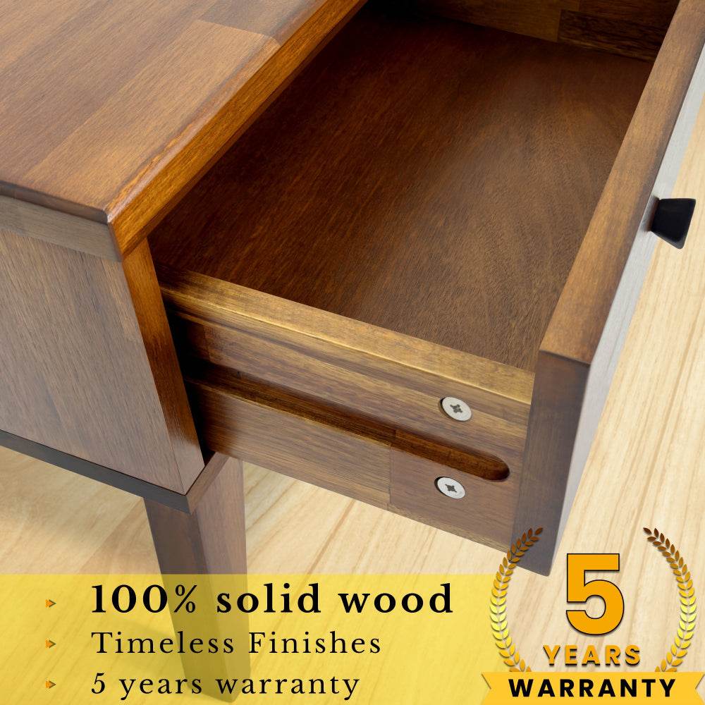 Table de chevet Sofia à 1 tiroir en bois massif