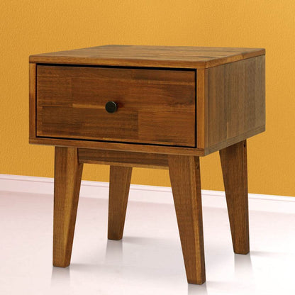 Table de chevet Sofia à 1 tiroir en bois massif