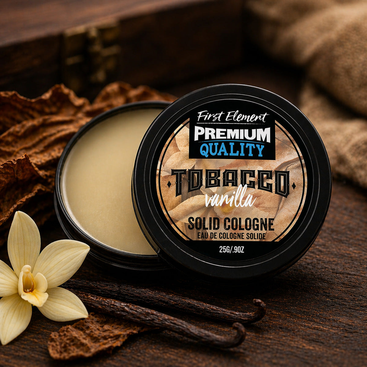 Cologne solide - Vanille Tabac