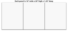 Impressions sur toile divisées 3 panneaux Triptyque 40,64 cm x 50,8 cm chaque panneau