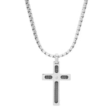Pendentif croix en diamant Steeltime