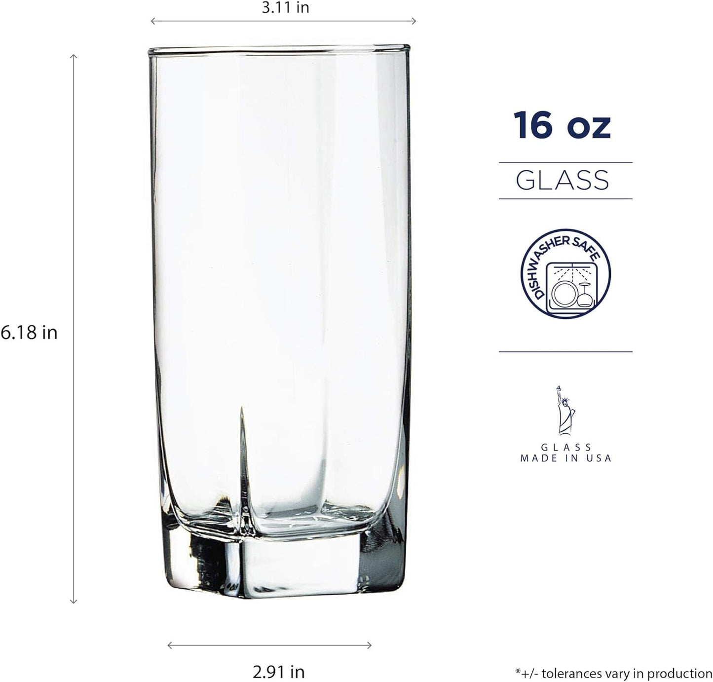 Luminarc Ensemble de 16 gobelets Sterling