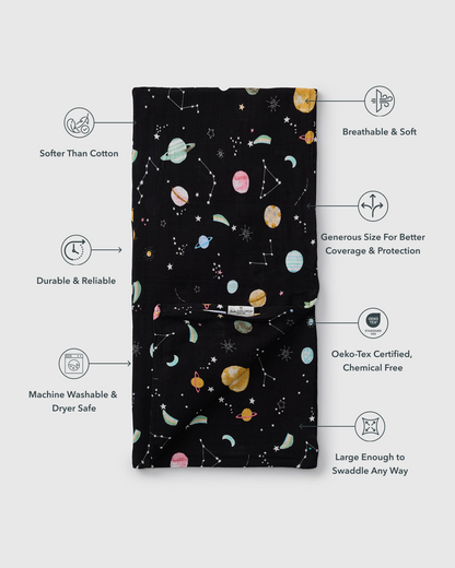 Muslin Swaddle - Planets