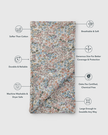 Muslin Swaddle - English Garden