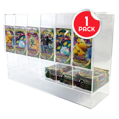 Distributeur de Présentoirs Acryliques EVORETRO 6 emplacements pour Paquets Boosters Pokémon - 4 Paquets