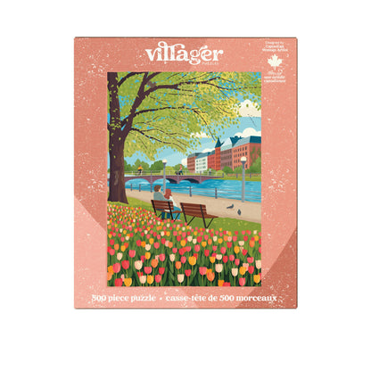 Tulip Season | 500-Piece Puzzle for Adults | Designed in Canada by Diana Pinnell