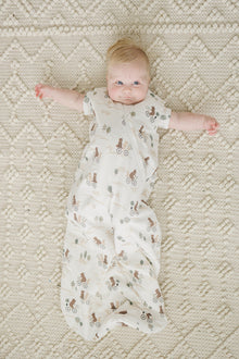 Baby Sleep Bag 1.0 TOG in TENCEL™ Lyocell - Bears on Bikes