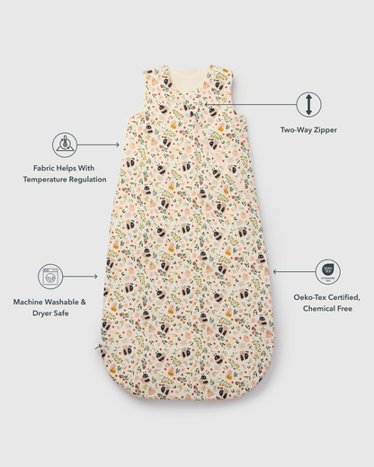 Baby Sleep Bag TENCEL™ 1.0 TOG - Bumble Bees