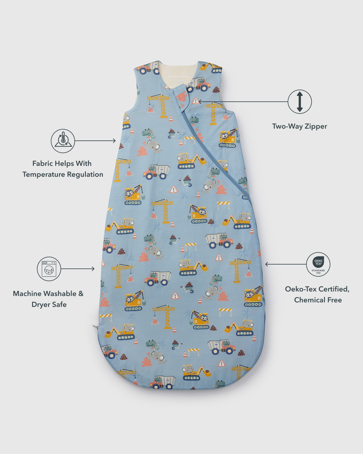Baby Sleep Bag TENCEL™ 1.0 TOG - Tiny Engineers