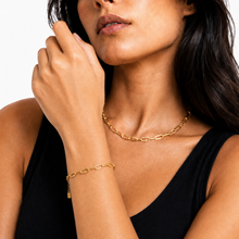 TIKI Or : Bracelet chaîne trombone minimaliste, l'indispensable du quotidien