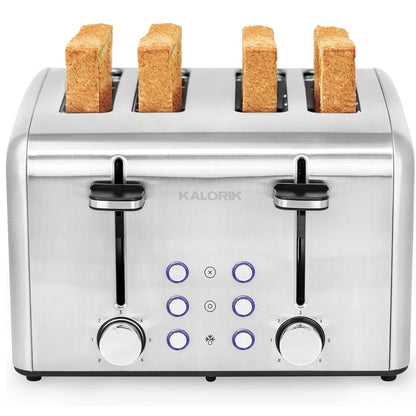 KALORIK TO46813SS 4-Slice Stainless Steel Toaster