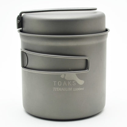 TOAKS TITANIUM 1100ML POT WITH FRY PAN LID