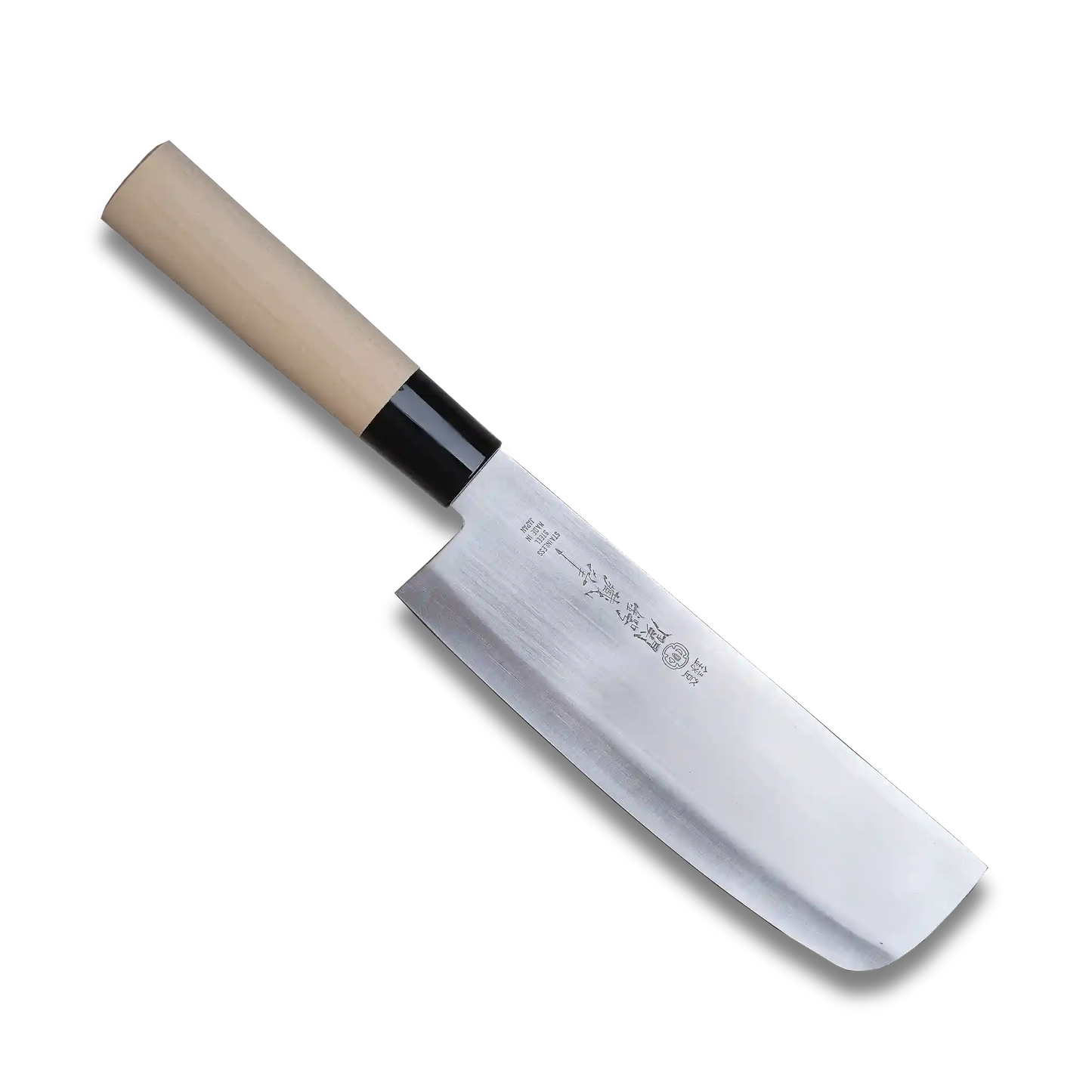 Tsubazo - Couteau Nakiri 165mm - Lame en acier inoxydable | Fabriqué au Japon