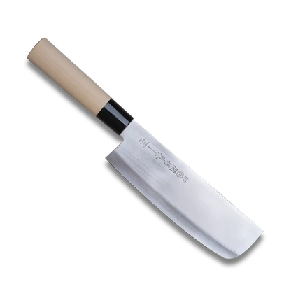 Tsubazo - Couteau Nakiri 165mm - Lame en acier inoxydable | Fabriqué au Japon