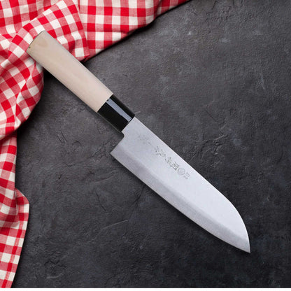 Tsubazo - Couteau Santoku 170mm - Lame en acier inoxydable | Fabriqué au Japon