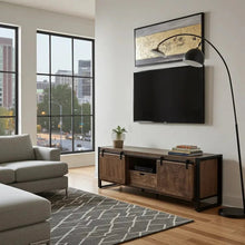 Avila Mango Wood TV Unit with Sliding Doors
