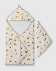 Hooded Towel Set - French Breakfast
