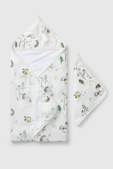 Hooded Towel Set - Hedgehogs