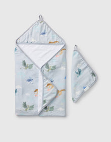 Hooded Towel Set - Magical Dragons