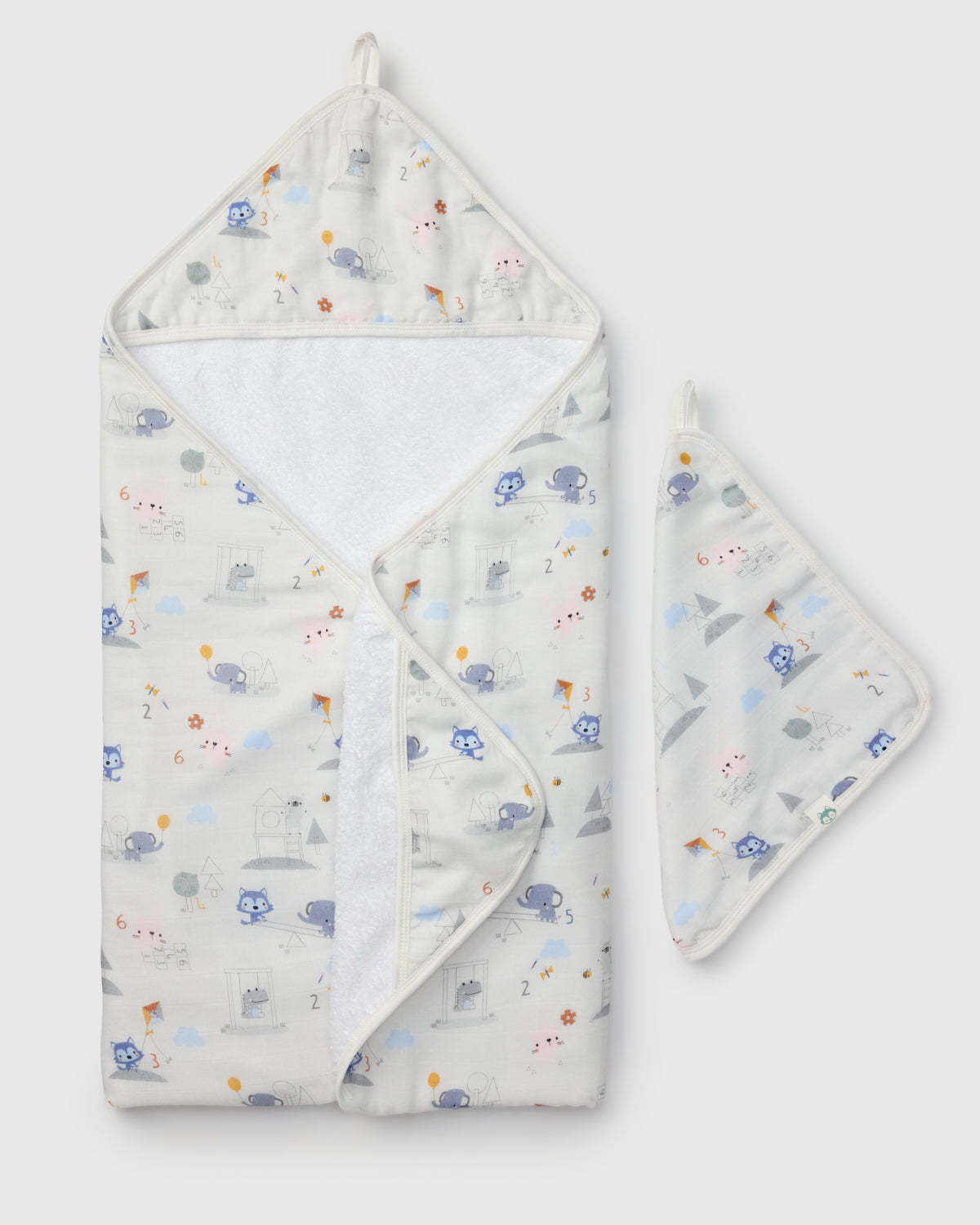 Hooded Towel Set - Mini Mathletes