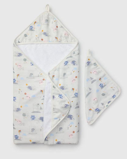 Hooded Towel Set - Mini Mathletes
