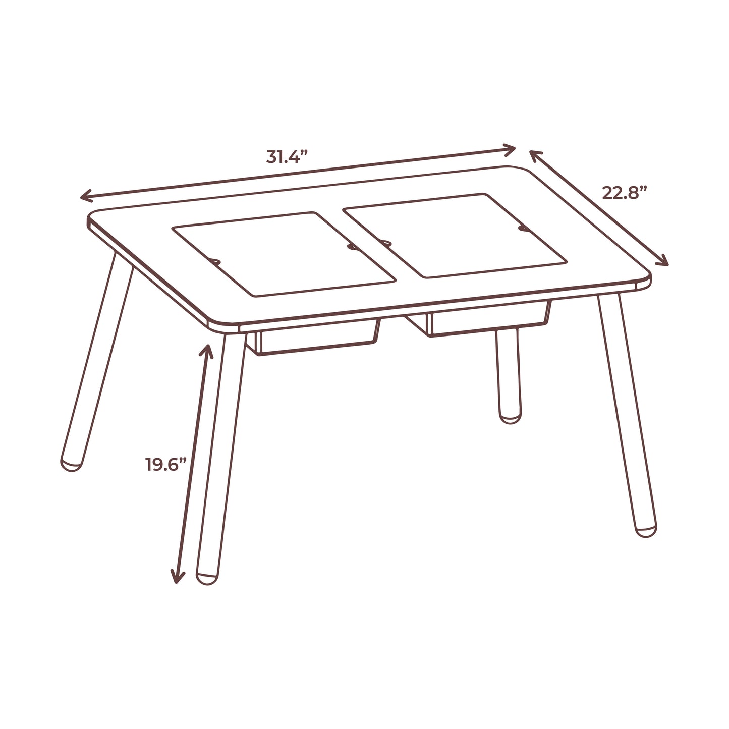 Ensemble table sensorielle ARY
