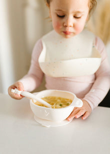 Silicone Baby Bowl - Cream