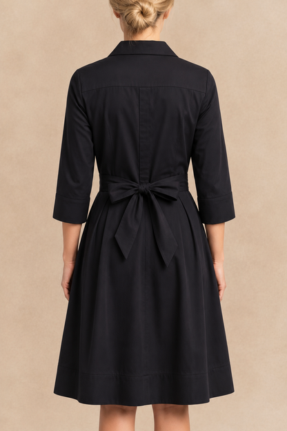 Tessa Twist Front Shirt Dress Fit & Flare