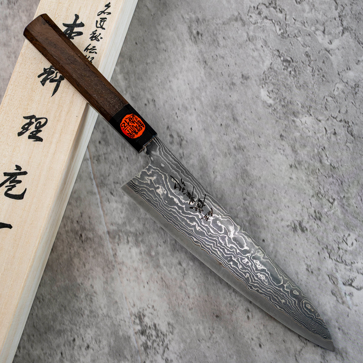 Shigeki Tanaka R2 Damascus Gyuto 210 mm