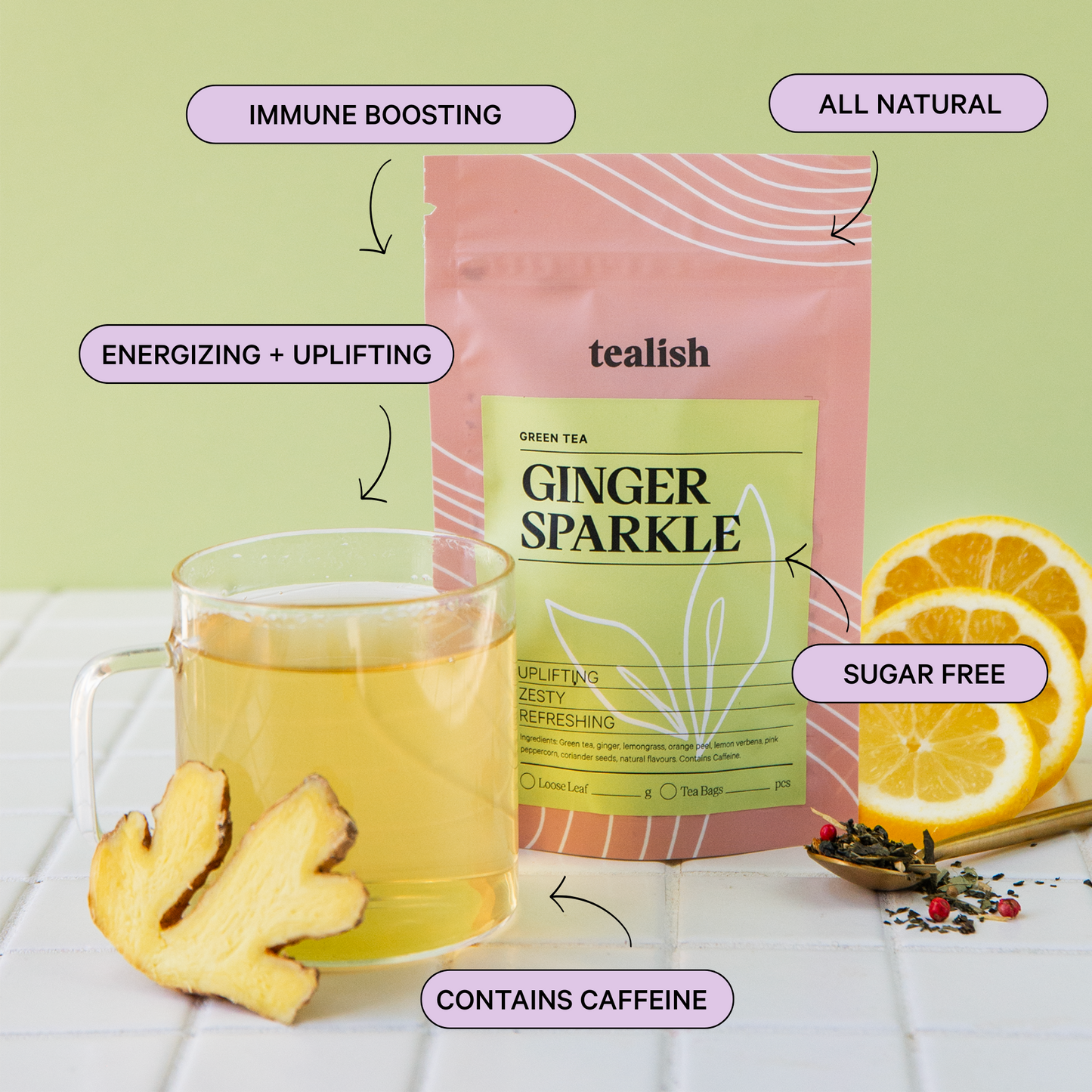 Ginger Sparkle Tea