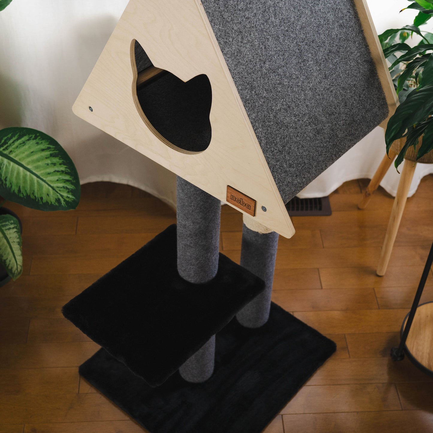 Tipi Cachette - Arbre à chat de luxe à 2 niveaux
